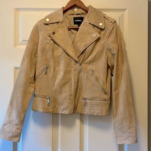 Express genuine suede jacket as Sm NWOT